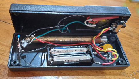Internal view of geiger counter
