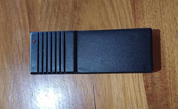 Front face of geiger counter