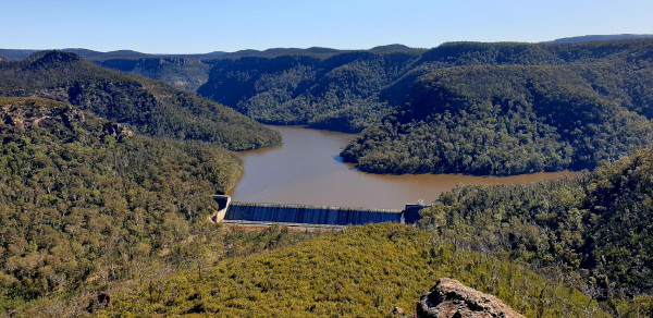 View of Tallowa dam from nearby lookout